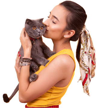 Girl with Cat